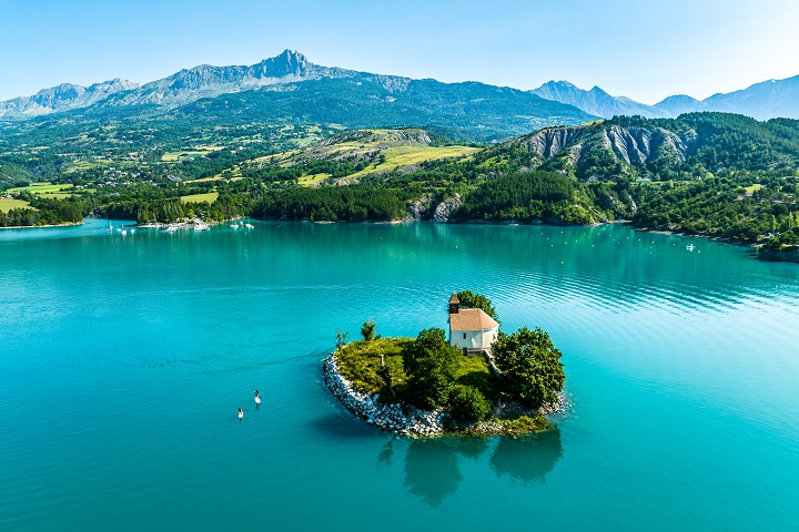Tour du Lac de Serre Ponçon à VTT-Gravel version camping